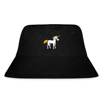 Einhorn Böse Wütend Angriff Zähne knirschen sauer - Stanley/Stella recycelter Bucket Hat - Schwarz - Vorne