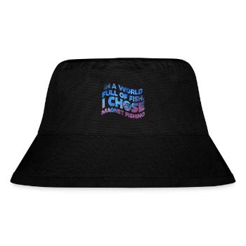 Neodymium Magnet Fishing Magnetic Fisher - Stanley/Stella Recycled Bucket Hat - black - Front
