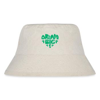 Dream Big! - grün - Stanley/Stella recycelter Bucket Hat - Naturweiß - Vorne