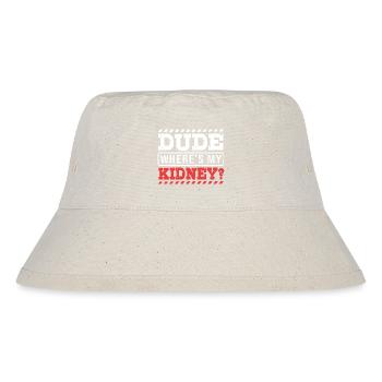 Nierenspender Spender Niere - Stanley/Stella recycelter Bucket Hat - Naturweiß - Vorne