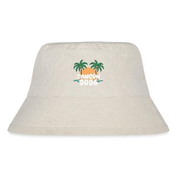 Cancun 2026 - Stanley/Stella recycelter Bucket Hat - Naturweiß - Vorne