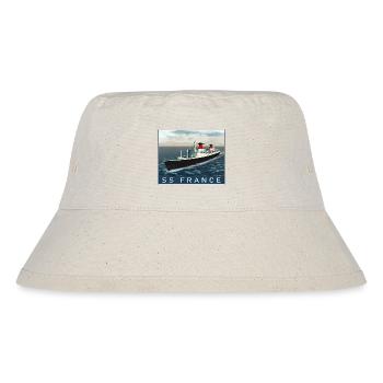 S.S. France at sea - Stanley/Stella Recycled Bucket Hat - natural - Front