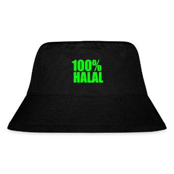 Halal - Stanley/Stella recycelter Bucket Hat - Schwarz - Vorne