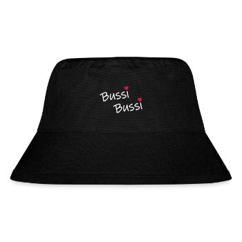 Bussi Bussi - Stanley/Stella recycelter Bucket Hat - Schwarz - Vorne