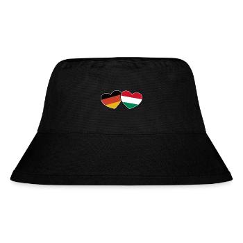 German Hungarian Friendship - Gift - Stanley/Stella Recycled Bucket Hat - black - Front