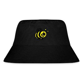 lustige Hummel - Stanley/Stella recycelter Bucket Hat - Schwarz - Vorne