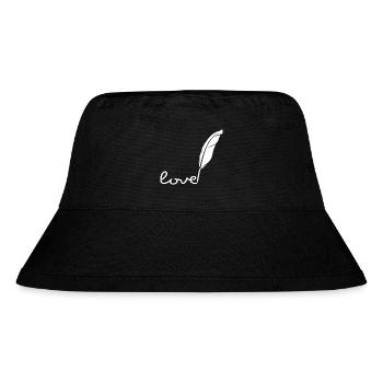 Feather Love - Stanley/Stella Recycled Bucket Hat - black - Front