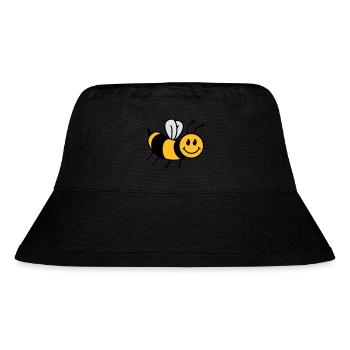 Niedliche Süße Kleine Biene - Stanley/Stella recycelter Bucket Hat - Schwarz - Vorne