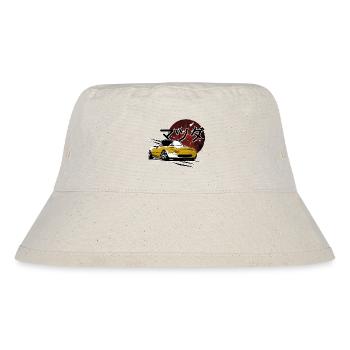 Japanese car Miata Mx5 yellow red - Stanley/Stella Recycled Bucket Hat - natural - Front