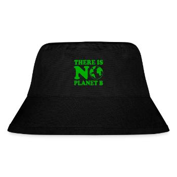 There is no planet b - Stanley/Stella recycelter Bucket Hat - Schwarz - Vorne