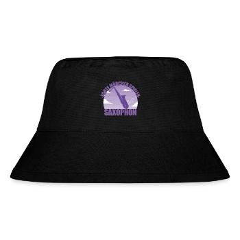 Saxophon Musikerin Instrument Saxophonistin - Stanley/Stella recycelter Bucket Hat - Schwarz - Vorne