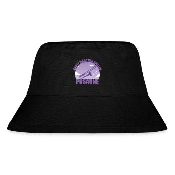 Posaune Musikerin Instrument Mädchen Geschenk - Stanley/Stella recycelter Bucket Hat - Schwarz - Vorne