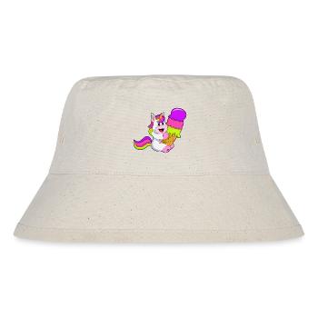 Unicorn Waffle Ice Cream - Stanley/Stella Recycled Bucket Hat - natural - Front
