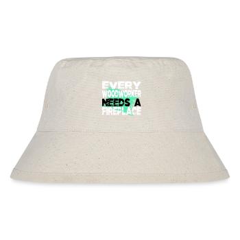 men a carpenters prayer tshirts tree feller - Stanley/Stella recycelter Bucket Hat - Naturweiß - Vorne
