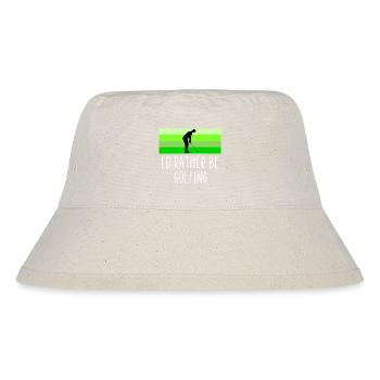 Lieber Golf spielen - Stanley/Stella recycelter Bucket Hat - Naturweiß - Vorne