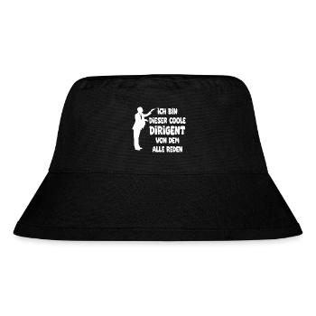 Musiker Dirigent - Lustiges Beruf Spruch Dirigent - Stanley/Stella recycelter Bucket Hat - Schwarz - Vorne