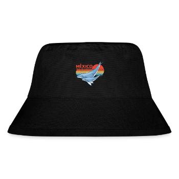 Buckelwale Mexiko - Stanley/Stella recycelter Bucket Hat - Schwarz - Vorne