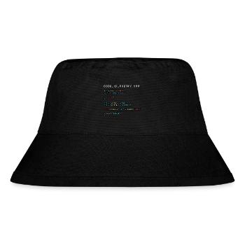 Code ist Poesie.CPP - Stanley/Stella recycelter Bucket Hat - Schwarz - Vorne