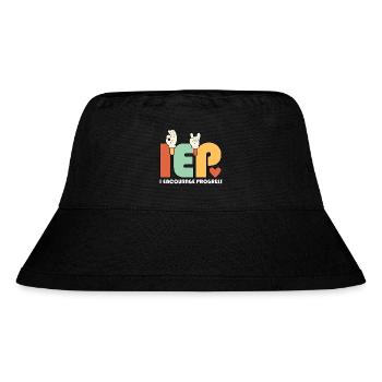 Sped Teacher Groovy I Encourage Progress Is Not - Stanley/Stella recycelter Bucket Hat - Schwarz - Vorne