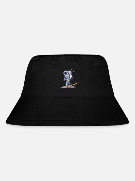 Astronaut - Stanley/Stella recycelter Bucket Hat - Schwarz
