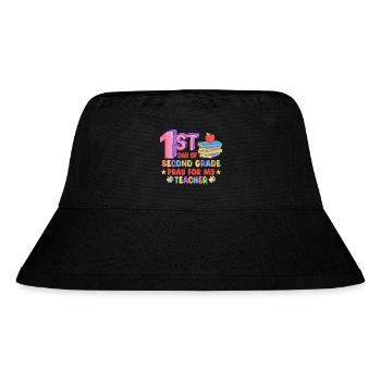 Second grade, back to school - Stanley/Stella Recycled Bucket Hat - black - Front