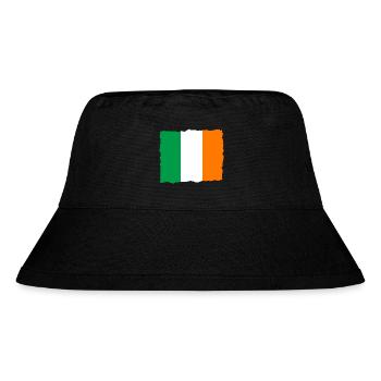 Irland Flagge Vintage Irische Fahne Dublin - Stanley/Stella recycelter Bucket Hat - Schwarz - Vorne