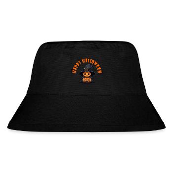 Happy halloween - Stanley/Stella recycelter Bucket Hat - Schwarz - Vorne
