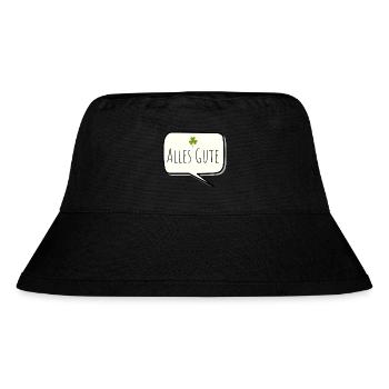 Alles Gute - Stanley/Stella recycelter Bucket Hat - Schwarz - Vorne