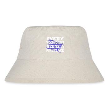 carpenter work tshirts logging - Stanley/Stella recycelter Bucket Hat - Naturweiß - Vorne