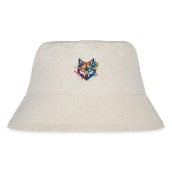 Wolf Watercolor Spirit Watercolor - Stanley/Stella Recycled Bucket Hat - natural - Front