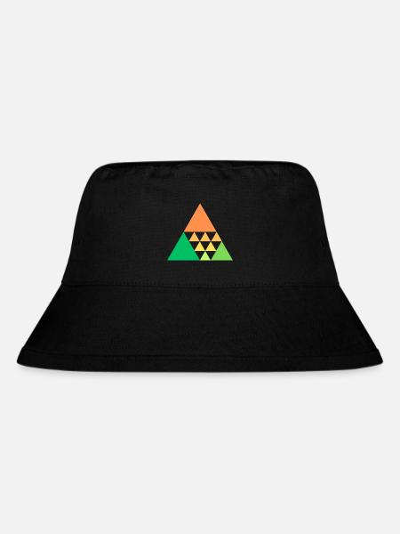 Colorful triangles - Stanley/Stella Recycled Bucket Hat - black