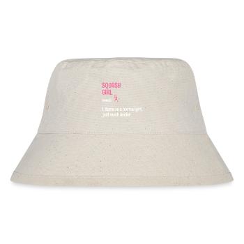 Squash Girl Squash Tennis Player Raquetball Sports - Stanley/Stella Recycled Bucket Hat - natural - Front