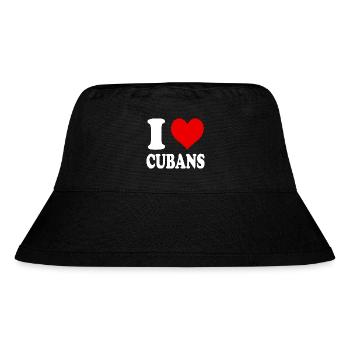Ich liebe das Herz der Kubaner, lustig, witzig - Stanley/Stella recycelter Bucket Hat - Schwarz - Vorne