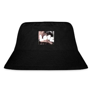 Love Liebe Design abstrakt modern - Stanley/Stella recycelter Bucket Hat - Schwarz - Vorne