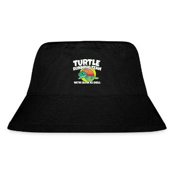 Funny Marathon Turtle Running Team We're Slow As - Stanley/Stella Recycled Bucket Hat - black - Front