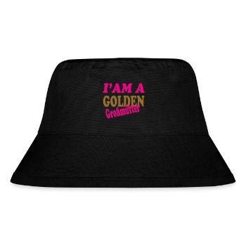 GOLDEN Großmütter - Stanley/Stella recycelter Bucket Hat - Schwarz - Vorne
