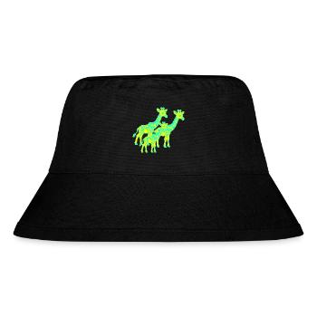 Girafe Afrique Safari Enfant Enfants Rétro Années 80 Années 90 - Bob recyclé Stanley/Stella - noir - Devant