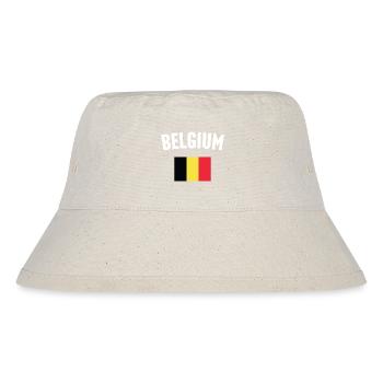Belgium Flag - Stanley/Stella Recycled Bucket Hat - natural - Front