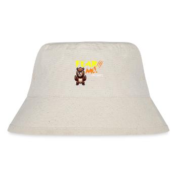 Fürchte mich, bitte - Stanley/Stella recycelter Bucket Hat - Naturweiß - Vorne