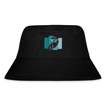 Bobber // Custom // Motorrad - Stanley/Stella recycelter Bucket Hat - Schwarz - Vorne