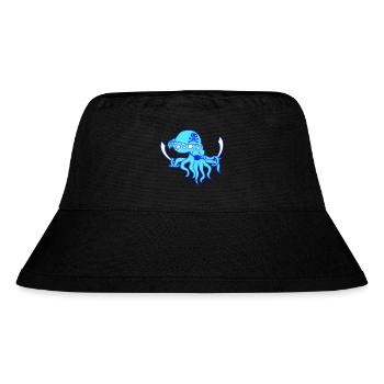 Böser Kraken Pirat Kopffüßer Oktopus Tintenfisch - Stanley/Stella recycelter Bucket Hat - Schwarz - Vorne