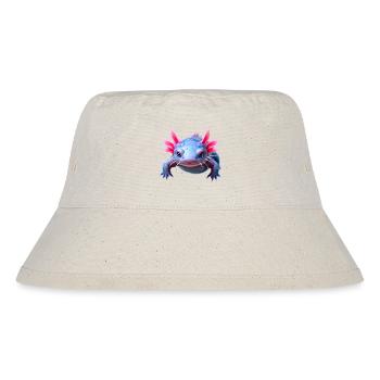 Axolotl aquatic pink highlights gentle amphibian - Stanley/Stella recycelter Bucket Hat - Naturweiß - Vorne