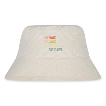 Pfoten Kiefer Kaffee Alle Fehler Koffein Liebhaber Boxershorts - Stanley/Stella recycelter Bucket Hat - Naturweiß - Vorne