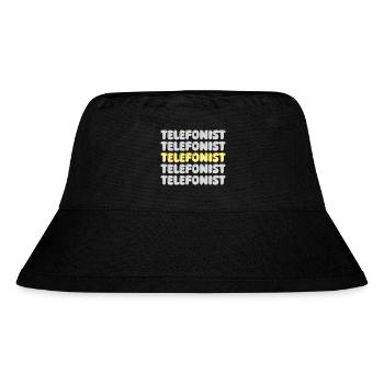 Job Telephone operator - Stanley/Stella Recycled Bucket Hat - black - Front