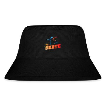 SKATE - Urban-Retro-Design - Stanley/Stella recycelter Bucket Hat - Schwarz - Vorne