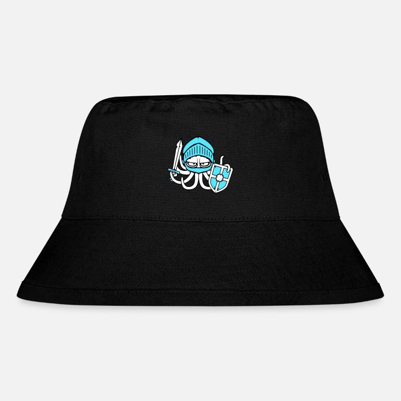 Octopus Knight Medieval Warrior Fighter Sword - Stanley/Stella Recycled Bucket Hat - black