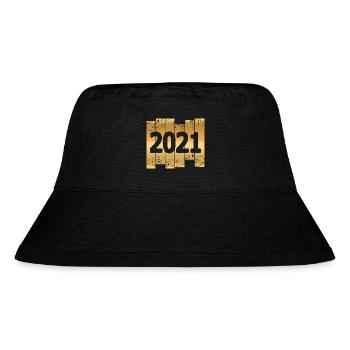 2021 - Stanley/Stella recycelter Bucket Hat - Schwarz - Vorne