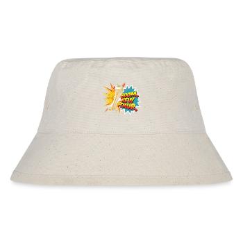 Beinbruch Gebrochener Oberschenkel - Stanley/Stella recycelter Bucket Hat - Naturweiß - Vorne
