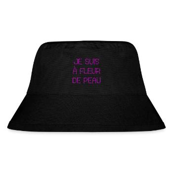 ICH BIN GERADE! - Stanley/Stella recycelter Bucket Hat - Schwarz - Vorne