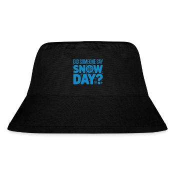 Proud Supporter Of Snow Days Snow Day Winter - Stanley/Stella Recycled Bucket Hat - black - Front